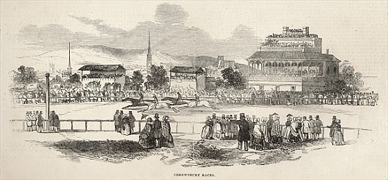 Shrewsbury Races, from ''The Illustrated London News'', 24th May 1845 a Scuola Inglese