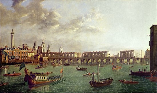 View of Old London Bridge a Scuola Inglese