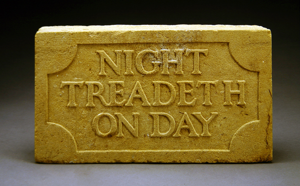 Night Treadeth on Day, 1903 (stone)  a Eric Gill