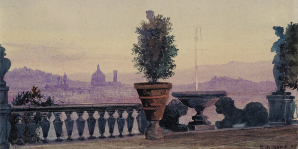 A View of Florence from the Surrounding Hills a Ernest Arthur Rowe