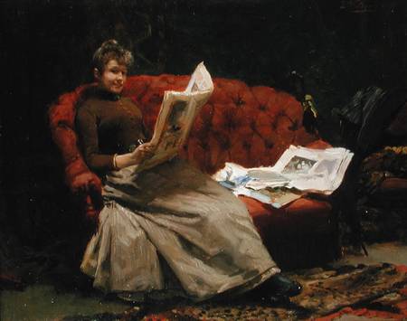 Lady Reading a Ernest Sigismund Witkamp