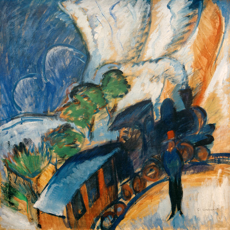 Train Station in Koenigstein a Ernst Ludwig Kirchner