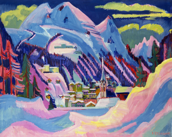Davos in inverno a Ernst Ludwig Kirchner