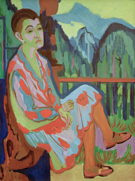 Seated lady (Erna K.) a Ernst Ludwig Kirchner