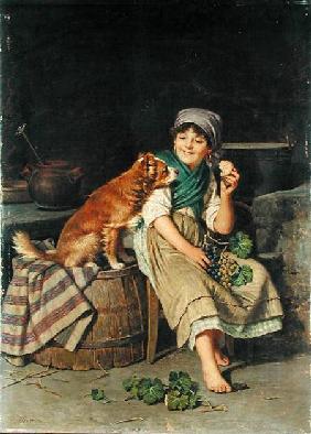 Girl with Dog