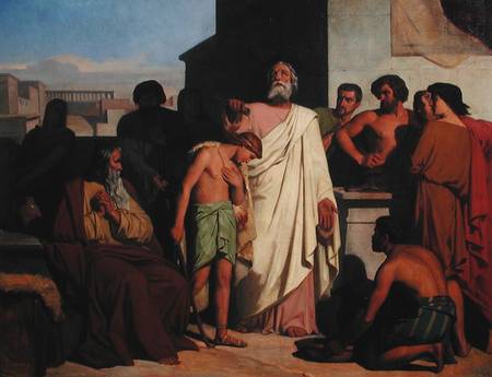 Annointing of David by Saul a Felix-Joseph Barrias
