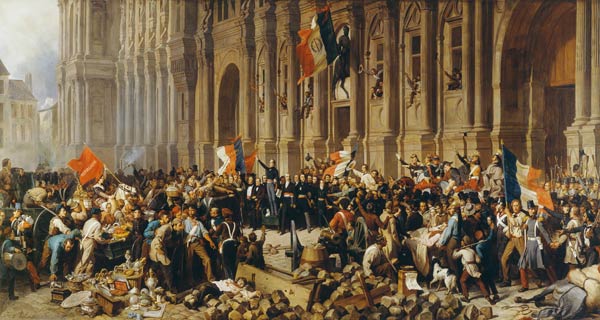 Lamartine rejects the red flag in 1848 a Felix Philippoteaux