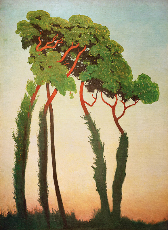 Paesaggio con alberi a Felix Vallotton