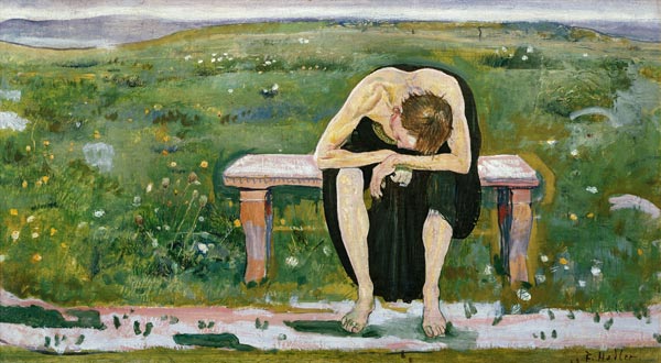 Soul (young man) disappointed a Ferdinand Hodler