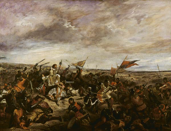 King John II 'the Good' (1319-64) of France at the Battle of Poitiers, 19th September 1356 a Ferdinand Victor Eugène Delacroix