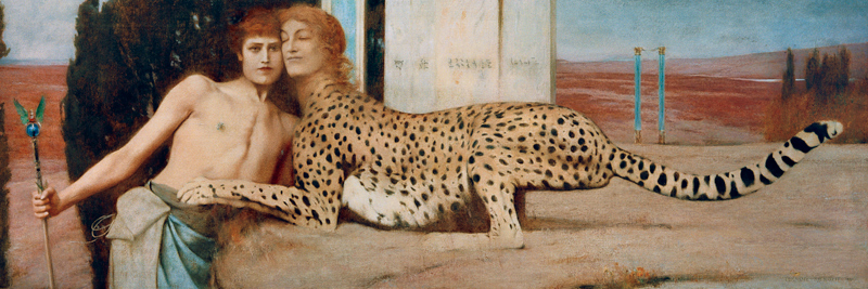 The sphinx (also: The art, or: The tenderness) a Fernand Khnopff