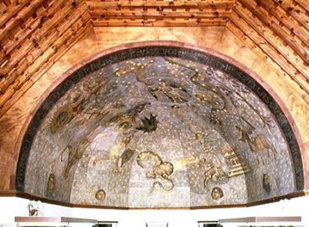 View of the vault depicting the 'Cielo de Salamanca' a Fernando Gallegos