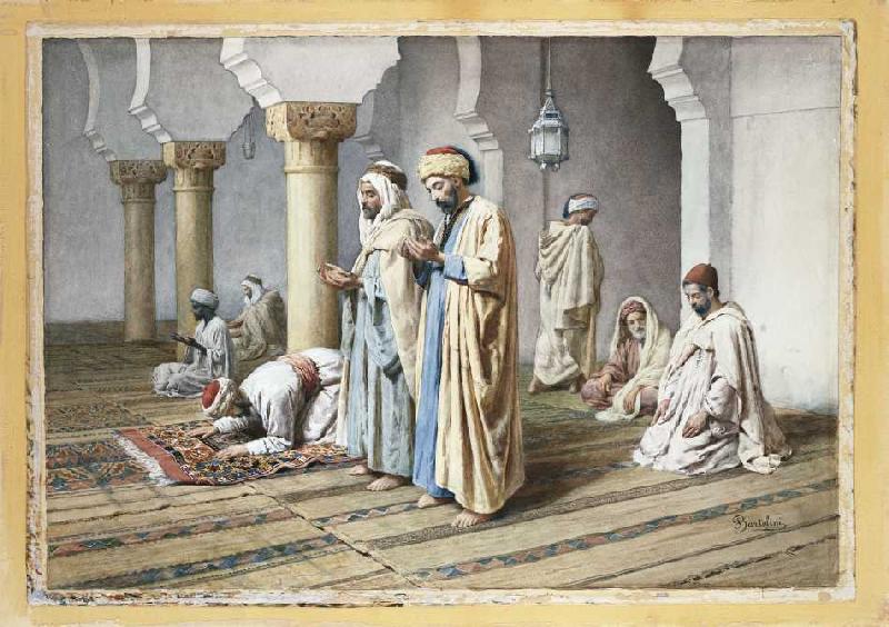 Araber beim Gebet a Filipo or Frederico Bartolini