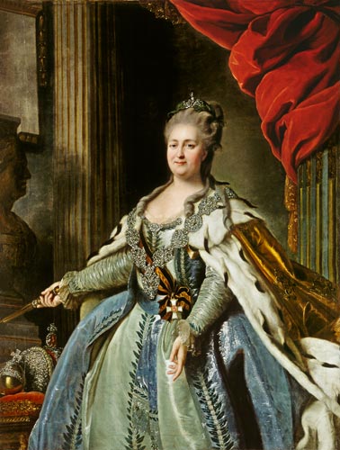 Portrait of Catherine II (1729-96) a Fjodor Stepanowitsch Rokotov