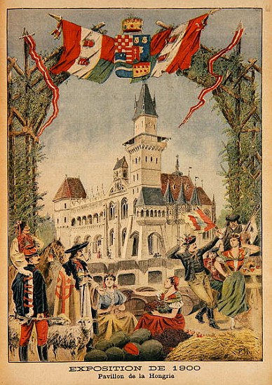 The Hungarian Pavilion at the Universal Exhibition of 1900, Paris, illustration from ''Le Petit Jour a Fortune Louis Meaulle