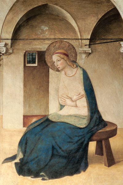 The Annunciation, c.1438-45 (detail of 29030) a Fra Beato Angelico
