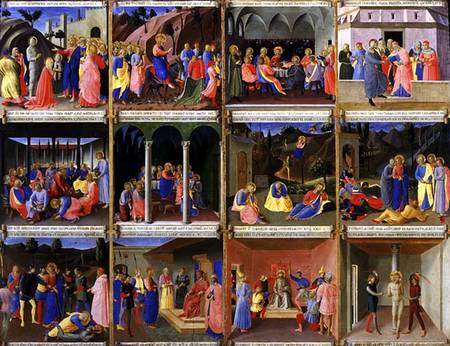 Scenes from the Life of Christ, panel three from the Silver Treasury of Santissima Annunziata a Fra Beato Angelico