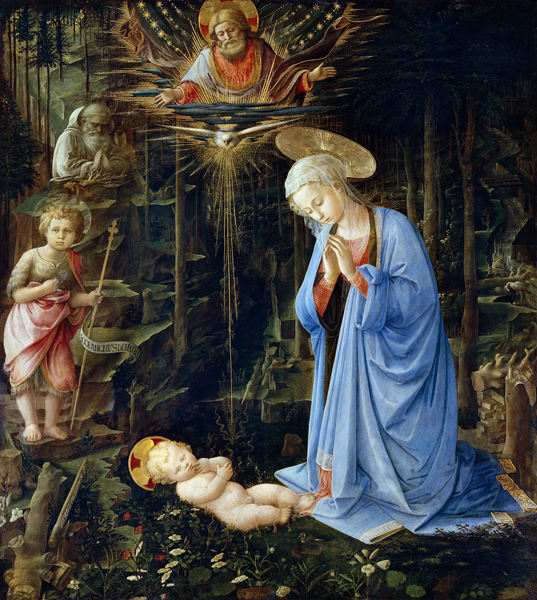 The Adoration in the Forest a Fra Filippo Lippi