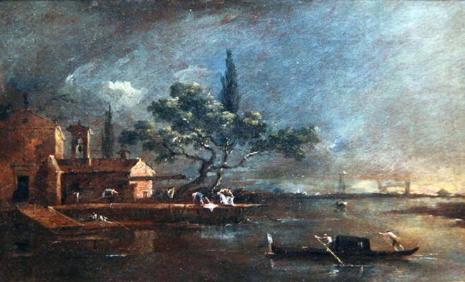 The Anconeta Island (oil on canvas) a Francesco Guardi