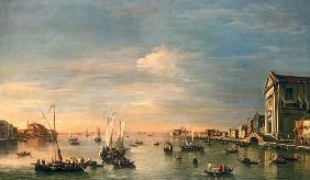 Venezia, Canale della Giudecca con la Chiesa dei Gesuiti