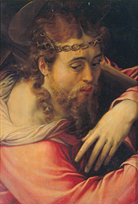 Christus, das Kreuz tragend a Francesco Salviati