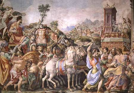 The Triumph of Marcus Furius Camillus (447-365 BC), from the Sala dell'Udienza a Francesco Salviati