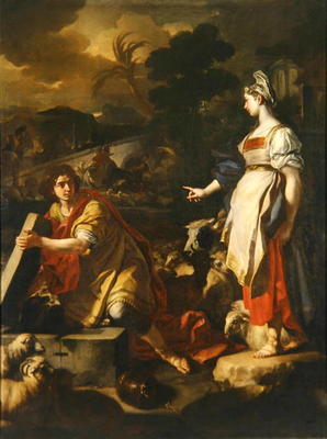 Jacob and Rachel, c.1710 (oil on canvas) a Francesco Solimena