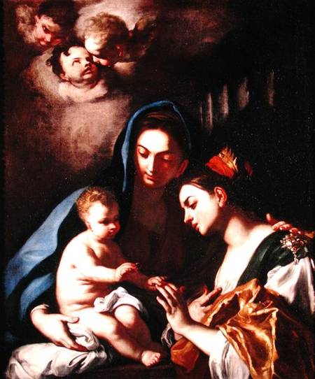 The Mystic Marriage of St. Catherine a Francesco Solimena