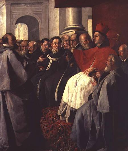 St. Bonaventure (1221-74) at the Council of Lyons in 1274 a Francisco de Zurbarán (y Salazar)