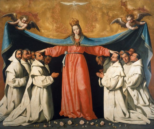 F.de Zurbarán, Madonna of protect.cloak a Francisco de Zurbarán (y Salazar)