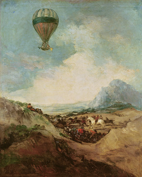 The Balloon or, The Ascent of the Montgolfier a Francisco Jose de Goya