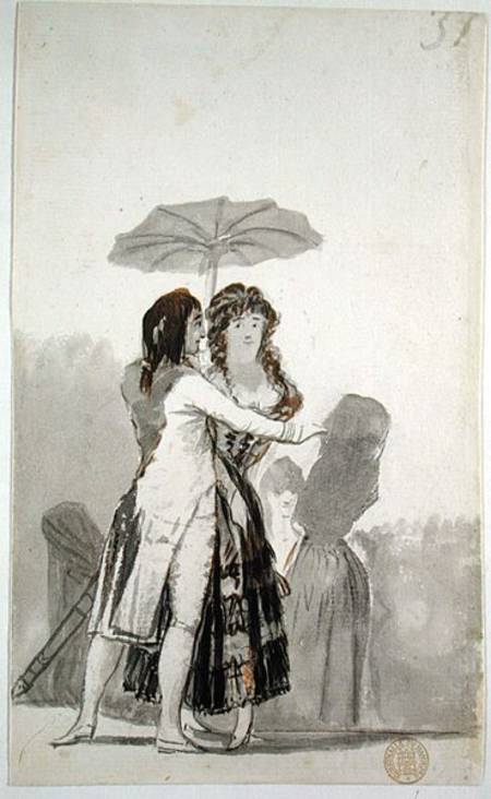 Couple with a Parasol a Francisco Jose de Goya
