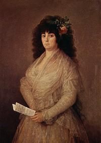 The actress (Maria Del Rosario Fernández) a Francisco Jose de Goya