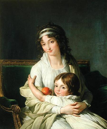 Portrait presumed to be Madame Jeanne-Justine Boyer-Fonfrede and her son, Henri a Francois André Vincent