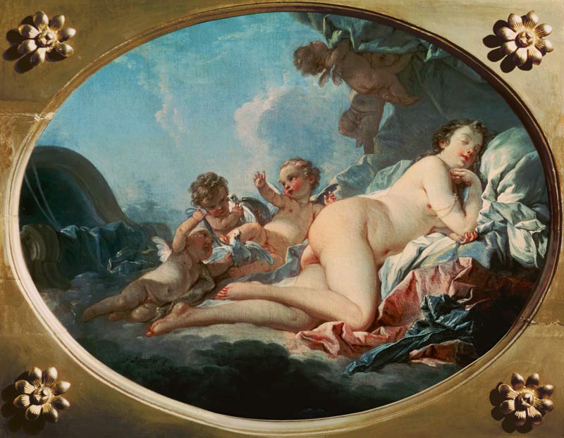 Die schlafende Venus. a François Boucher