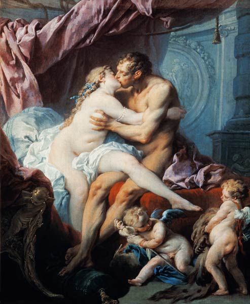Hercules and Omphale a François Boucher