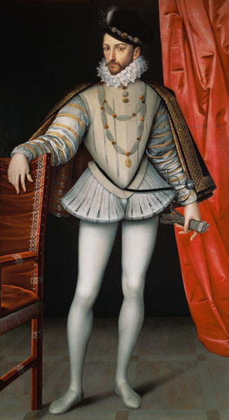 Portrait of Charles IX (1550-74) a François Clouet