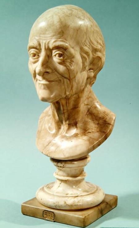 Bust of Voltaire (1694-1778) a Francois Marie Rosset