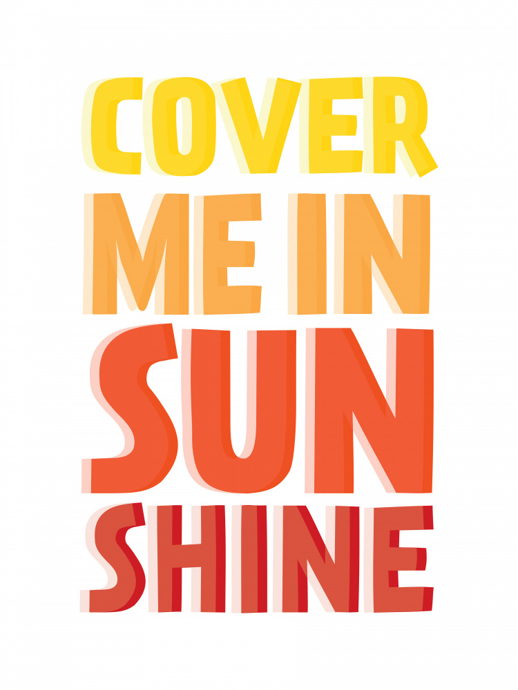 Cover Me In Sunshine a Frankie Kerr-Dineen