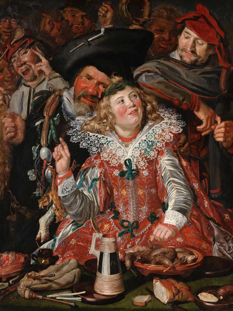 Shrovetide Revellers (The Merry Company) a Frans Hals