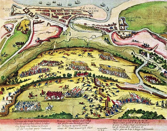 The Siege of Dieppe in 1589, 1589-92 a Franz Hogenberg