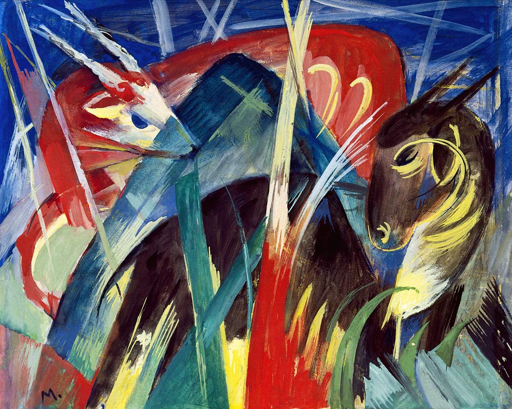 Fable Animals I (Composition with animals I) a Franz Marc