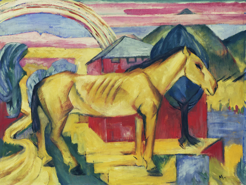 Long yellow horse a Franz Marc
