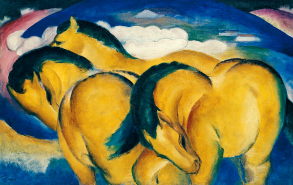 Piccoli cavalli gialli a Franz Marc