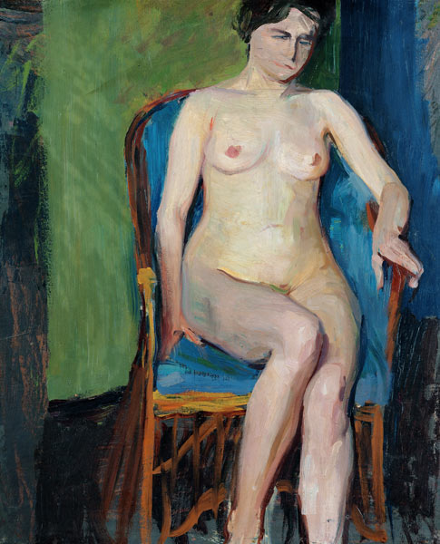 Seated Nude a Franz Nolken