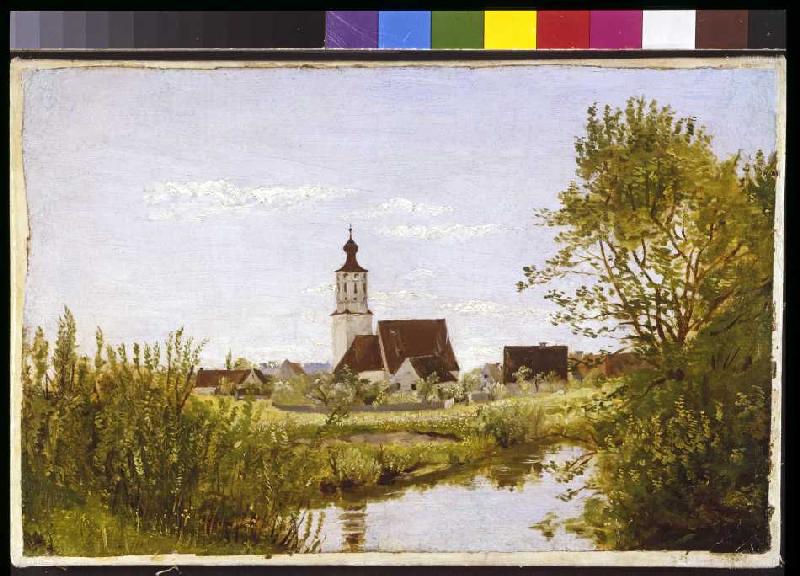 Landschaft mit Kirche a Franz von Lenbach
