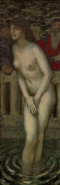 Susanna bathing / F.v.Stuck / c.1913