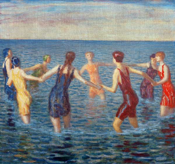 F.v.Stuck / Women Bathing / c.1920. a Franz von Stuck