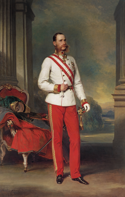 Franz Joseph I, Emperor of Austria (1830-1916) wearing the dress uniform of an Austrian Field Marsha a Franz Xaver Winterhalter