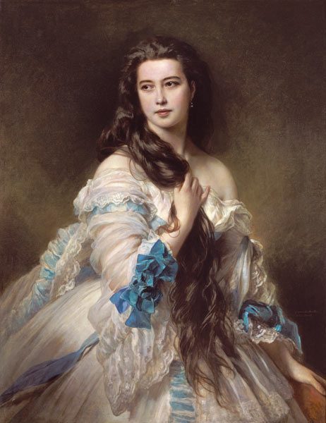 Portrait of Madame Rimsky-Korsakov (1833-78) nee Varvara Dmitrievna Mergassov a Franz Xaver Winterhalter
